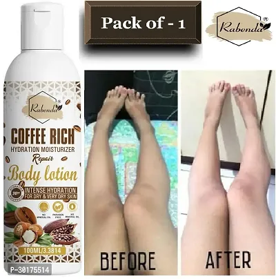 Rabenda Coffee Rich Hydration Moisturizer Body Lotion with coffee  Shea Butter | (100 ML) | Pack of 1-thumb0