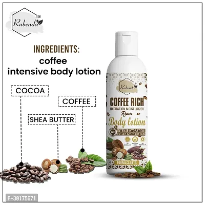 Rabenda Coffee Rich Hydration Moisturizer Body Lotion with coffee  Shea Butter | (100 ML) | Pack of 1-thumb4