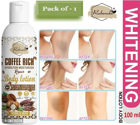 Rabenda Coffee Rich Hydration Moisturizer Body Lotion with coffee  Shea Butter | (100 ML) | Pack of 1-thumb0