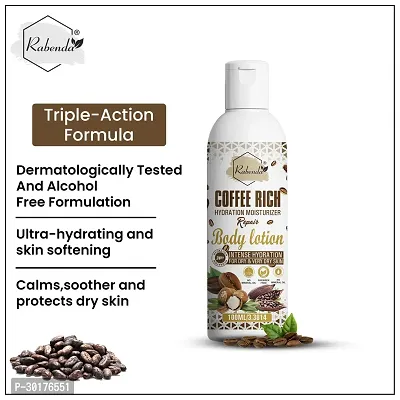 Rabenda Coffee Rich Hydration Moisturizer Body Lotion with coffee  Shea Butter | (100 ML) | Pack of 1-thumb2