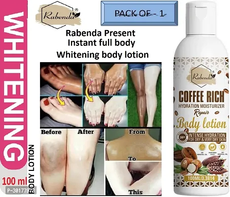 Rabenda Coffee Rich Hydration Moisturizer Body Lotion with coffee  Shea Butter | (100 ML) | Pack of 1-thumb0