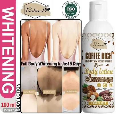 Rabenda Coffee Rich Hydration Moisturizer Body Lotion with coffee  Shea Butter | (100 ML) | Pack of 1-thumb0