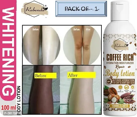 Rabenda Coffee Rich Hydration Moisturizer Body Lotion with coffee  Shea Butter | (100 ML) | Pack of 1-thumb0