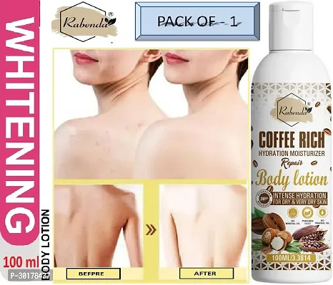 Rabenda Coffee Rich Hydration Moisturizer Body Lotion with coffee  Shea Butter | (100 ML) | Pack of 1-thumb0