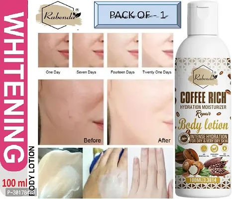 Rabenda Coffee Rich Hydration Moisturizer Body Lotion with coffee  Shea Butter | (100 ML) | Pack of 1-thumb0