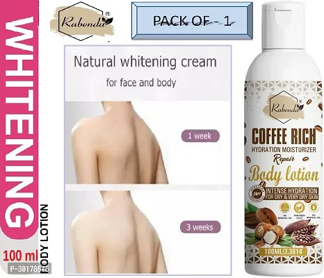 Rabenda Coffee Rich Hydration Moisturizer Body Lotion with coffee  Shea Butter | (100 ML) | Pack of 1-thumb0