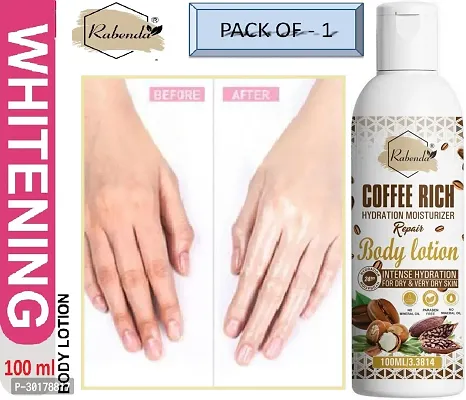 Rabenda Coffee Rich Hydration Moisturizer Body Lotion with coffee  Shea Butter | (100 ML) | Pack of 1-thumb0