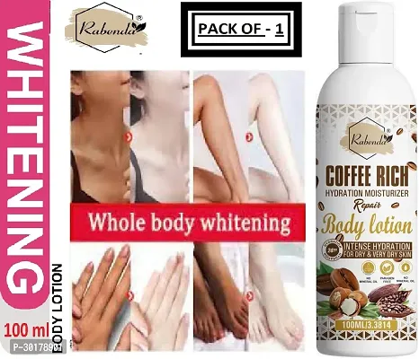 Rabenda Coffee Rich Hydration Moisturizer Body Lotion with coffee  Shea Butter | (100 ML) | Pack of 1-thumb0