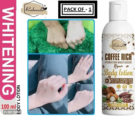 Rabenda Coffee Rich Hydration Moisturizer Body Lotion with coffee  Shea Butter | (100 ML) | Pack of 1-thumb0