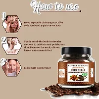 Rabenda Exfoliating Coffee Body Scrub for Soft-Smooth Skin De-Tan Bathing Scrub 100 g - Natural  Vegan-thumb1