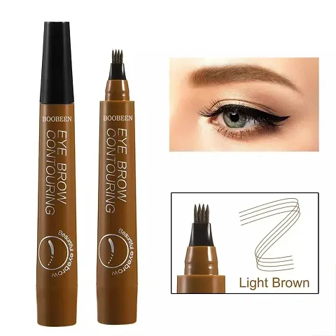 Eyebrow Pen Micro-Forked Brushes 4D Microblading Waterproof Fork Tip Brow Fine Sketch Liquid Eyebrow Pencil