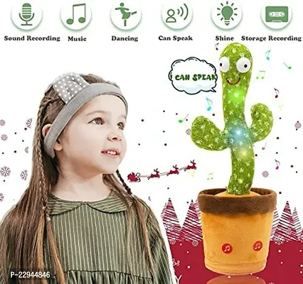 Dancing  Talking Cactus Plush Toys For Kids, Babies Age 3+ Wriggle  Singing Recording Repeat What You Say Funny Electric Speaking Best Gift For Kid (Green)-thumb4