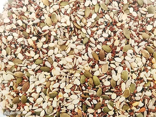 Mix Seeds for Immunity Booster Chia Seeds, Flax Seeds, Pumpkin Seed, Sunflower Seeds Mixed Seeds, Chia Seeds, Brown Flax Seeds, Pumpkin Seeds, Sunflower Seeds (200 g)