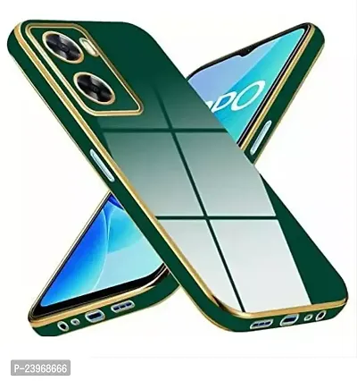Stylish Green Silicon Mobile Back Cover For Oppo A77S