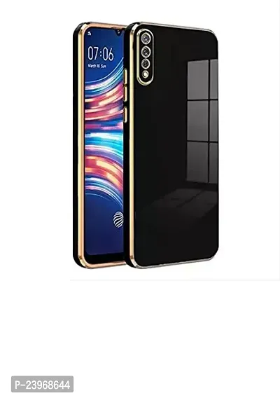 Stylish Black Silicon Mobile Back Cover For Vivo S1-thumb0