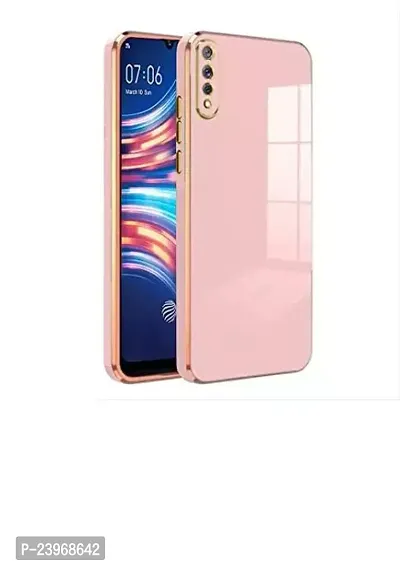 Stylish Pink Silicon Mobile Back Cover For Vivo S1