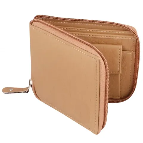 Stylish Leatherette Zip Around Wallets For Men