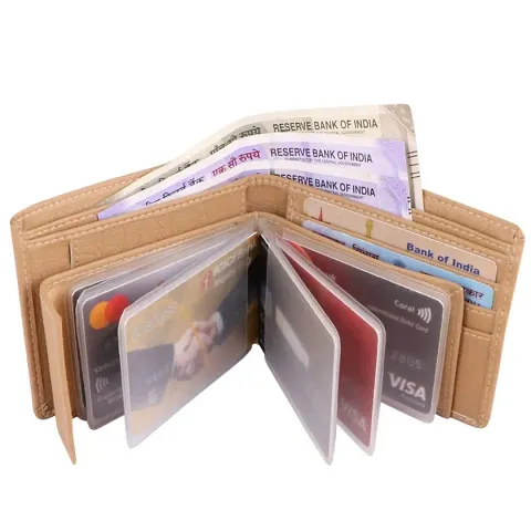 Men Casual, Formal Artificial Leather Wallet - Regular Size (12 Card Slots)