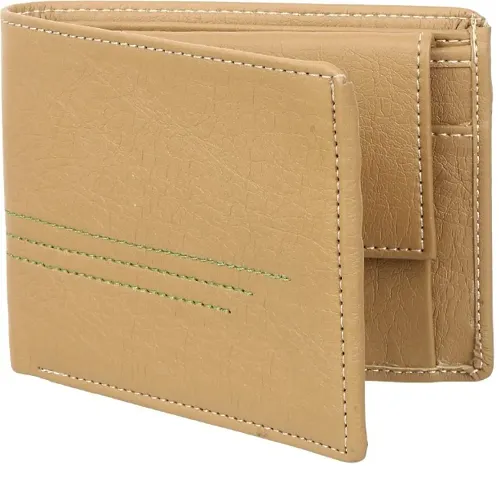 Elegant Artificial Leather Solid Wallets For Men