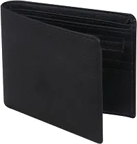 Men Casual, BLACK Artificial Leather Wallet - Regular Size  (8 Card Slots)-thumb3