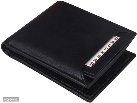 Men Casual Black Artificial Leather Wallet