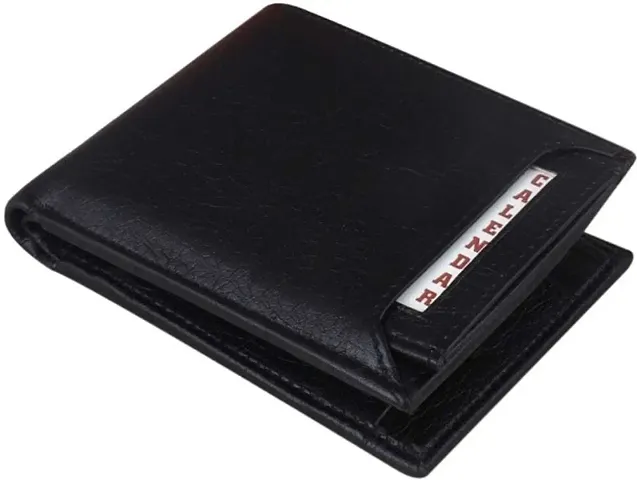 Trendy PU Artificial Leather Solid Wallets For Men