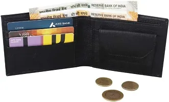 Men Casual Black Artificial Leather Wallet-thumb1