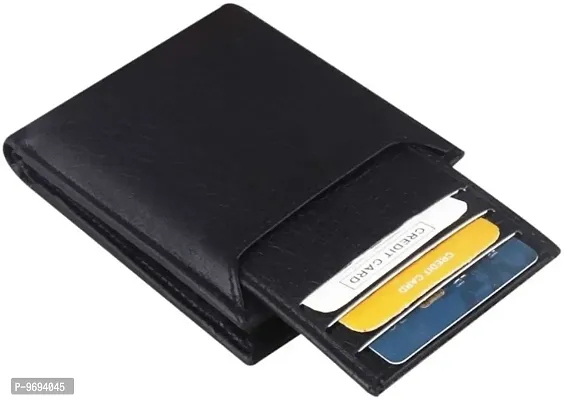 Men Casual Black Artificial Leather Wallet-thumb4