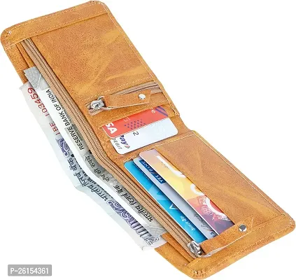 Men Casual TAN Artificial Leather Wallet-thumb0