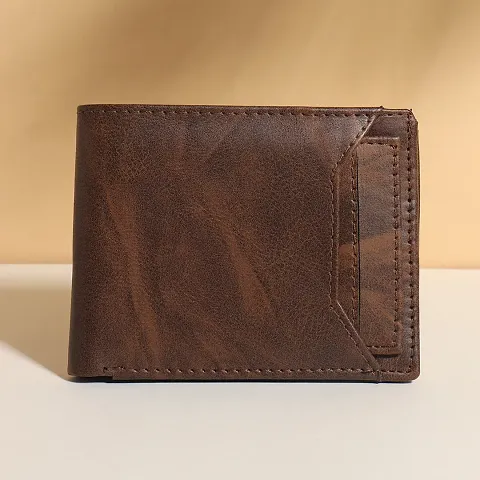 Classy Faux Leather Textured Two Fold Wallet