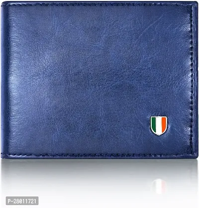 Men Casual BLUE Artificial Leather Wallet