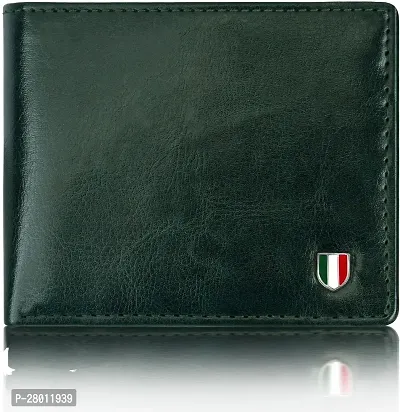 Men Casual GREEN Artificial Leather Wallet