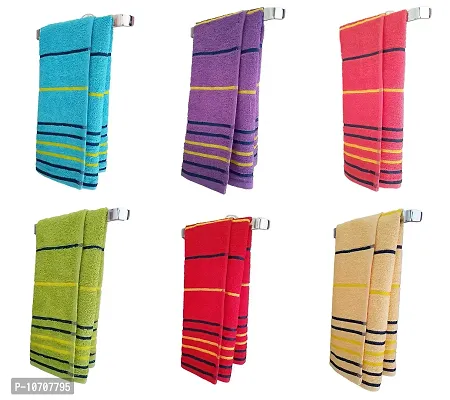 KSC Shop Cotton Hand Towel 550 GSM (Set of 6, Multicolor)-thumb4