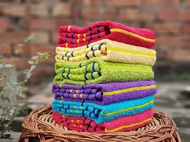 KSC Shop Cotton Hand Towel 550 GSM (Set of 6, Multicolor)-thumb2