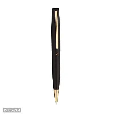 Adalrich Enigma Ball pen | Shining Black Lacquer Finish | Ideal for Gifting | Gold Tone parts | Twist mechanism | Single Pen box | Metal jotter refill-thumb3