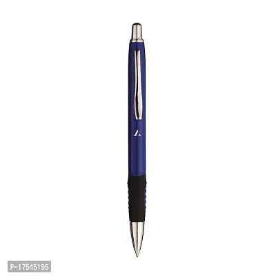 ADALRICH VELOCITY BLUE Metal Ball Pen Set of 3 | Free Metal Key Chain | Good pen for smooth, fine writing | Shining Body with Steel Parts | Tik-tic Mechanism | Single Pen Gift box | Plastic Jotter refill-thumb3