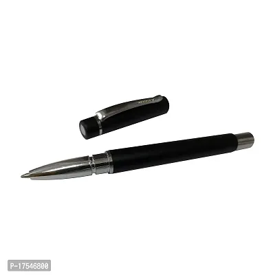 ADALRICH CHAMP Metal Ball Pen | Set of 3 | Good pen for smooth, fine writing | Matte Black Finish | Click off Cap | Premium Gift Box | Plastic Jotter refill | write to inspire | classy finish-thumb3