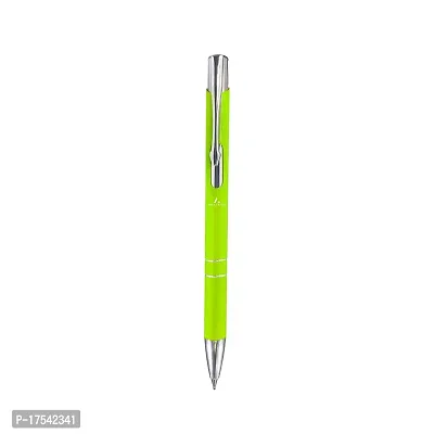 Adalrich Rapid Green Metal Ball Pen | Set of 4 | Smooth  Easy Writing | Green with Chrome Parts | Poly Jotter Refill | Premium Gift Box | Tic-tik Mechanism