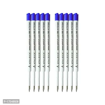 ADALRICH Jotter Ball Pen Refills | Blue Ink | Set of 10 | Gift Box | Fits in Most Ball Pens | Smooth Flow