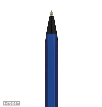 ADALRICH SIXER Metal Ball Pen | Good pen for Work from home, office, etc, | write to inspire | Matte Blue Body | Shining Black Parts | Tic tic mechanism | Single Pen box-thumb3