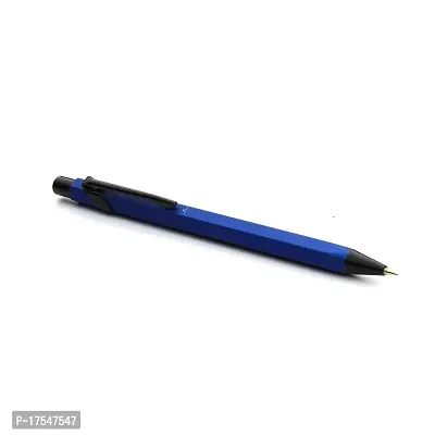 ADALRICH SIXER Metal Ball Pen | Good pen for Work from home, office, etc, | write to inspire | Matte Blue Body | Shining Black Parts | Tic tic mechanism | Single Pen box-thumb2