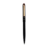 ADALRICH Writer Gold Metal Ball Pen - Set of 2 (Black Lacquer Finish, Shining Gold Tone Clip)-thumb3