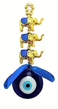 WOWWOW Wall Hanging Nazar Battu-Evil Eye Protector-Nazar Suraksha Kawach for Home, Office  Shop-(11x4 Inches - Set of 1) _Limited Period Offer-thumb2