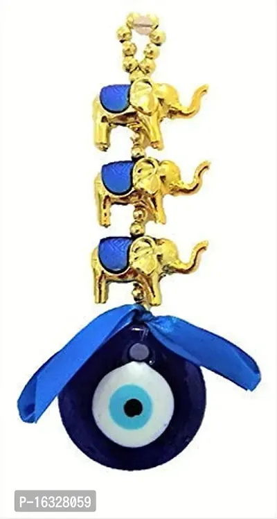 WOWWOW Wall Hanging Nazar Battu-Evil Eye Protector-Nazar Suraksha Kawach for Home, Office  Shop-(11x4 Inches - Set of 1) _Limited Period Offer-thumb3