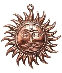 WOWWOW Sun Alankar Metal Vastu Sun Mask Wall Hanging Decorative Showpiece_Limited Period Offer-thumb1