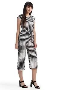 Womens New Stylish Trendy Design Crepe Regular Jumpsuit-thumb2