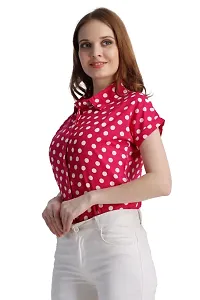 Womens New Trendy Designer Stylish Crepe Printed Shirt-thumb4