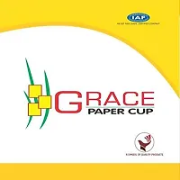 GRACE PAPER GLASS 150 ml (Pack of 100) Assorted Color Gold Quality Paper Cups Disposable for Party, Paper Cups for Hot and Cold Beverages (Pack of 100)-thumb2