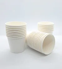 GRACE PAPER GLASS 150 ml White Gold Quality Paper Glass Disposable for Party, Paper Cups for Hot and Cold Beverages-thumb2