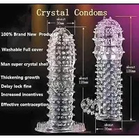 Crystal Extra Pleasure Silicon Magic Time Magic Condom (1S) Condom-thumb3